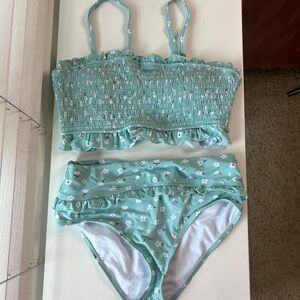 Floral Smocked Bikini Set